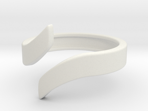 Open Design Ring (26mm / 1.02inch inner diameter) in White Natural Versatile Plastic