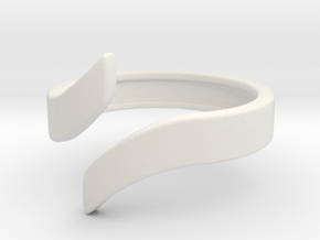 Open Design Ring (27mm / 1.06inch inner diameter) in White Natural Versatile Plastic