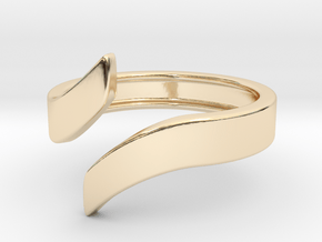 Open Design Ring (28mm / 1.10inch inner diameter) in 14k Gold Plated Brass