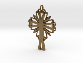 Decorative Cross in Natural Bronze