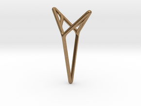 YOUNIVERSAL M, Pendant. Smooth Elegance in Natural Brass