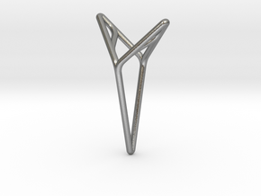 YOUNIVERSAL M, Pendant. Smooth Elegance in Natural Silver