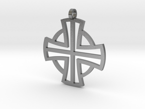 Small Pectoral Cross in Natural Silver