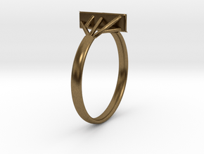 Suspension Ring US Size  5/8 UK Size R in Natural Bronze