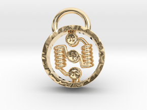 Floating Build RDA Pendant - ONE SIZE in 14k Gold Plated Brass