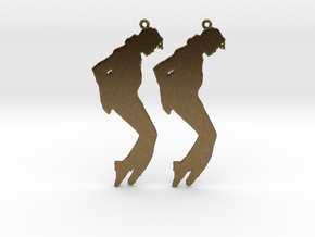 Michael Jackson Earrings Ver.3 in Natural Bronze