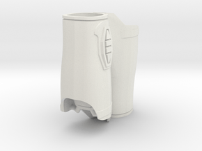 1:6 Scale Armor Forearm wider version in White Natural Versatile Plastic