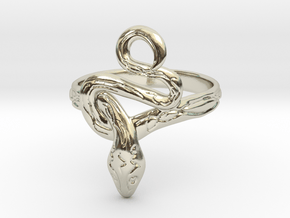 Covetous Silver Serpent Ring in 14k White Gold: 8.5 / 58
