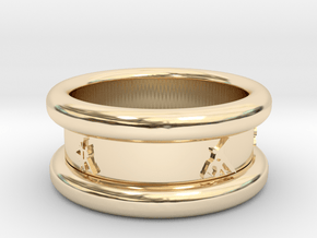 Salsa Ring 1  Ø 17.5 mm 55 in 14k Gold Plated Brass