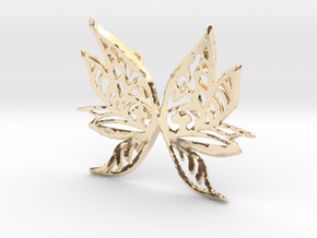 Butterfly Pendant in 14K Yellow Gold