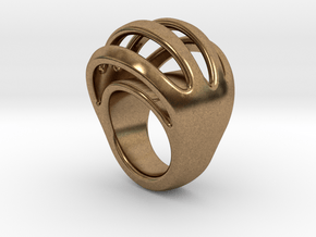 RING CRAZY 15  -  ITALIAN SIZE 15 in Natural Brass