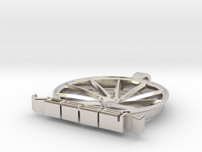 Vossen Ghetto CVT Pendant in Rhodium Plated Brass