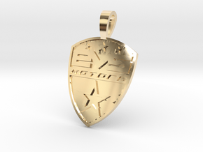 EVS Motors KeyChain 35mm in 14k Gold Plated Brass