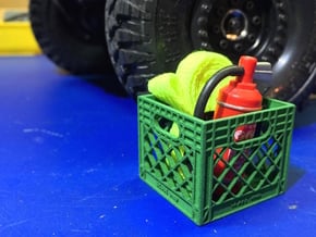 Milk Crate in Green Processed Versatile Plastic: 1:10