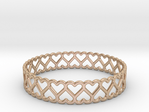 The Bracelet of Hearts in 14k Rose Gold