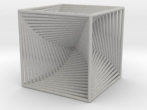 0049 Cube Line Design (10cm) #002 in Full Color Sandstone