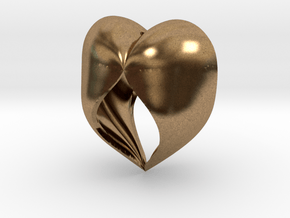 Heartful in Natural Brass