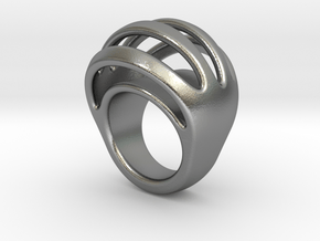 RING CRAZY 17 - ITALIAN SIZE 17 in Natural Silver