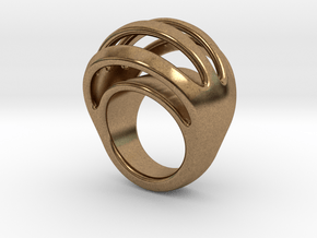 RING CRAZY 18 - ITALIAN SIZE 18 in Natural Brass