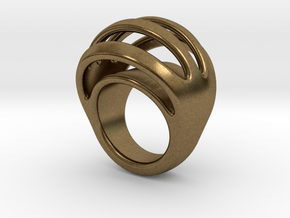 RING CRAZY 18 - ITALIAN SIZE 18 in Natural Bronze