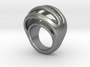 RING CRAZY 18 - ITALIAN SIZE 18 in Natural Silver