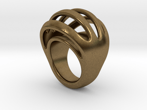 RING CRAZY 19 - ITALIAN SIZE 19 in Natural Bronze
