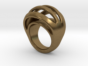 RING CRAZY 24 - ITALIAN SIZE 24 in Natural Bronze