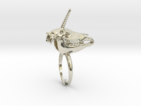 Unicorn Ring in 14k White Gold