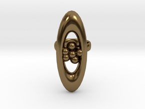 variation on a jweel ring i designed in Polished Bronze