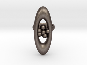 variation on a jweel ring i designed in Polished Bronzed Silver Steel