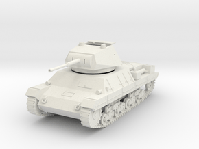 PV60B Italian P40 Tank - hatch open (28mm) in White Natural Versatile Plastic