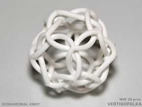 Icosahedral Knot in White Natural Versatile Plastic