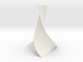 Flower-Vase-01 (30CM) in White Natural Versatile Plastic