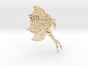 Flittering fairy in 14k Gold Plated Brass
