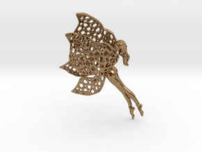 Flittering fairy in Natural Brass