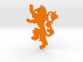 Lannister Pendant in Orange Processed Versatile Plastic