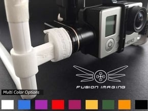 GoPro Zenmuse H3-3D/H4-3D Gimbal Transport Lock V2 in White Processed Versatile Plastic