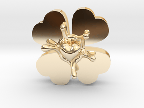 LuckyLoveSplash in 14k Gold Plated Brass