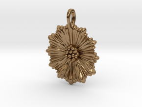 Coral Leptocyathus Pendant - Nature Jewelry in Natural Brass