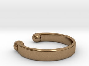Bracelet Open Ø 19 cm medium in Natural Brass