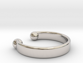 Bracelet Open Ø 19 cm medium in Platinum