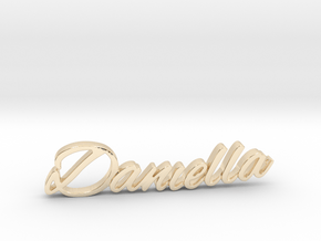 Daniella Name Pendant in 14k Gold Plated Brass