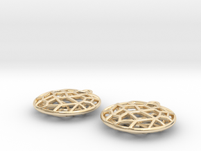 Cell Earrings - small in 14k Gold Plated Brass