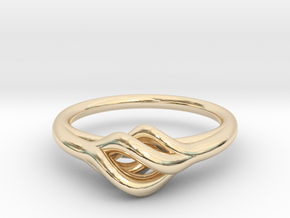 Twist Ring in 14k Gold Plated Brass