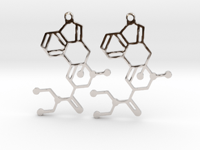 Molecule LSD Earrings in Rhodium Plated Brass