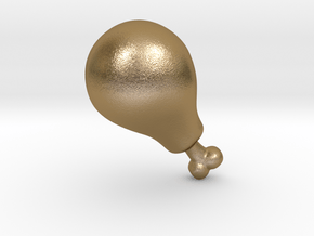 Chicken Drumstick Leg in Polished Gold Steel