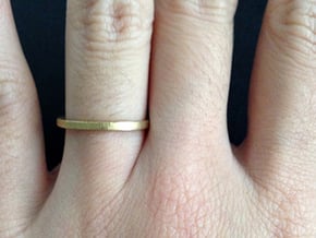 Minimalist Spacer Ring (just under 2mm) Size 5 in Natural Brass