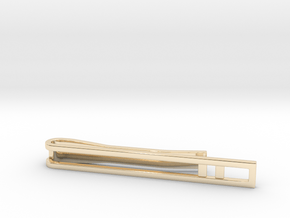 Minimalist Tie Bar - Double Bar in 14k Gold Plated Brass