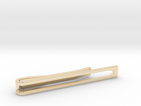 Minimalist Tie Bar - Wedge in 14k Gold Plated Brass