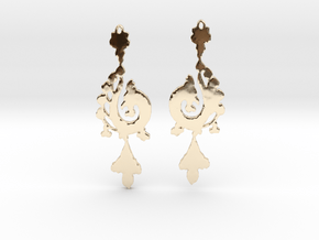 Dragon Earrings in 14k Gold Plated Brass